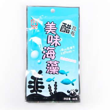 小于壹佰 即食 醋海带 银魂神乐酢昆布 裙带菜30g*6袋 美味研