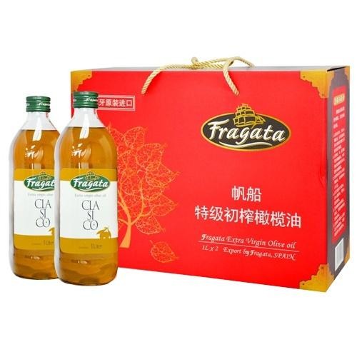 FRAGATA帆船牌特级初榨橄榄油至尊礼盒1L*2(西班牙进口 盒) FRAGATA帆船牌特级初榨橄榄油至尊礼盒1L*2(西班牙进口 盒)