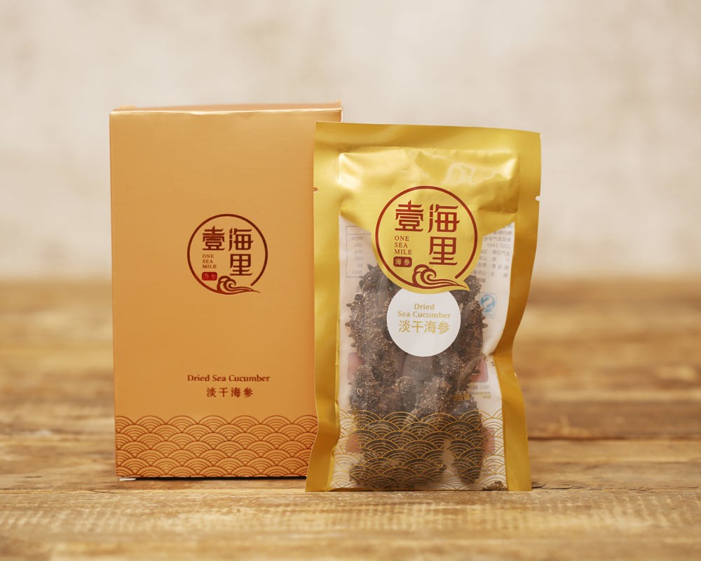 壹海里5年生有机淡干海参(80-100头/500g) 壹海里5年生有机淡干海参(80-100头/500g)