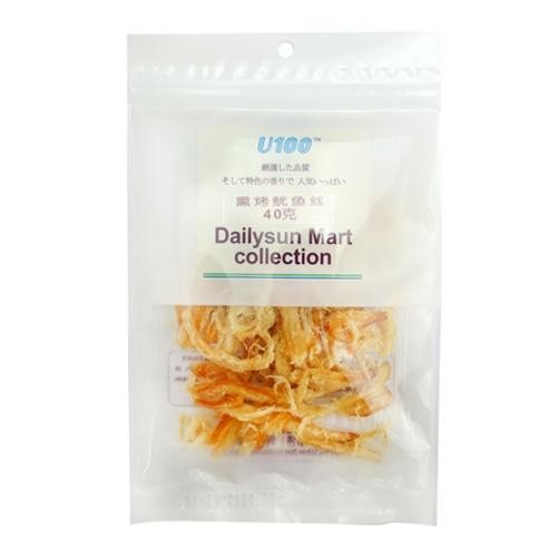 U100牌熏烤鱿鱼丝40g(香港进口 袋) U100牌熏烤鱿鱼丝40g(香港进口 袋)