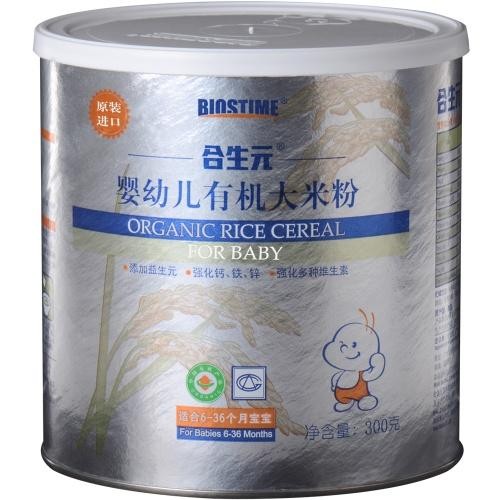 Biostime合生元婴幼儿有机大米粉300g(6-36个月宝宝适 桶) Biostime合生元婴幼儿有机大米粉300g(6-36个月宝宝适 桶)