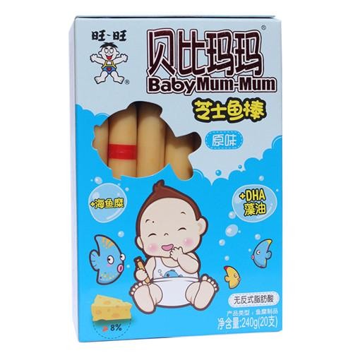 旺旺 贝比玛玛芝士鱼棒原味240g 旺旺 贝比玛玛芝士鱼棒原味240g